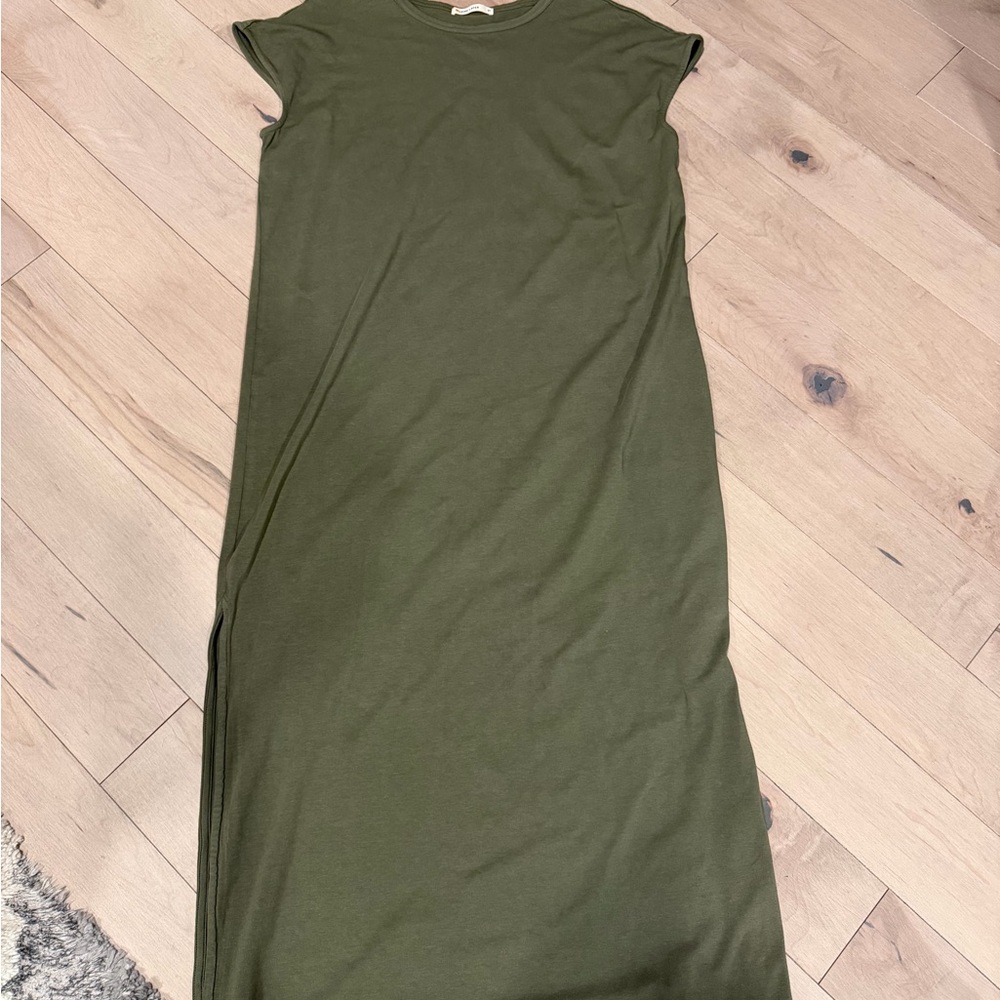 Marine Layer Forest Green Maxi Dress